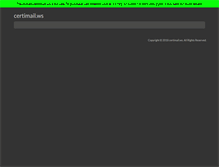 Tablet Screenshot of certimail.ws