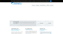 Desktop Screenshot of certimail.es
